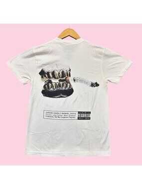 Post Malone Go Flex Anniversary Gold Grills and Darts Tee S